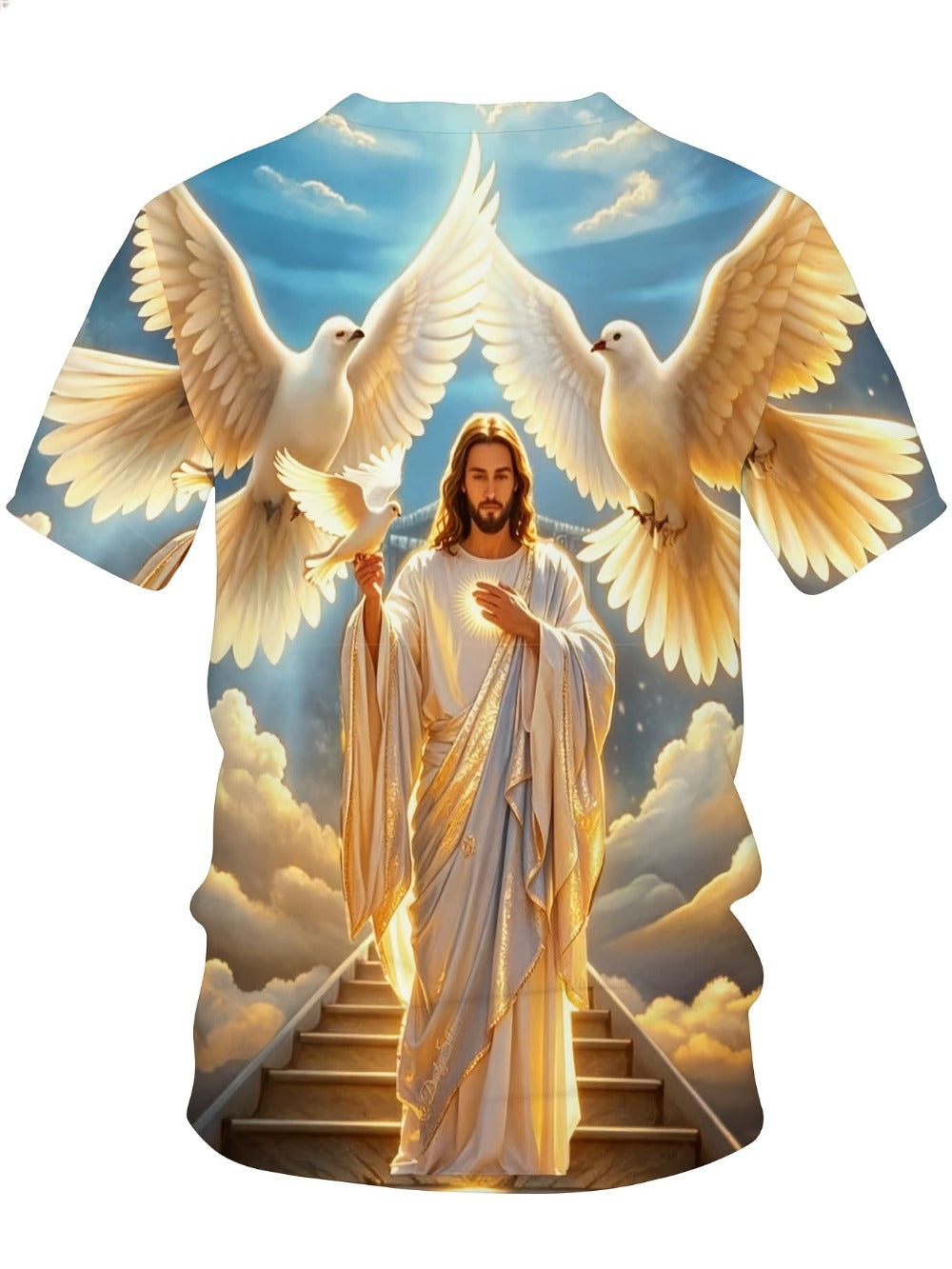 Men's Faith Graphic T-Shirt - Classic Neck Short Sleeve 446309