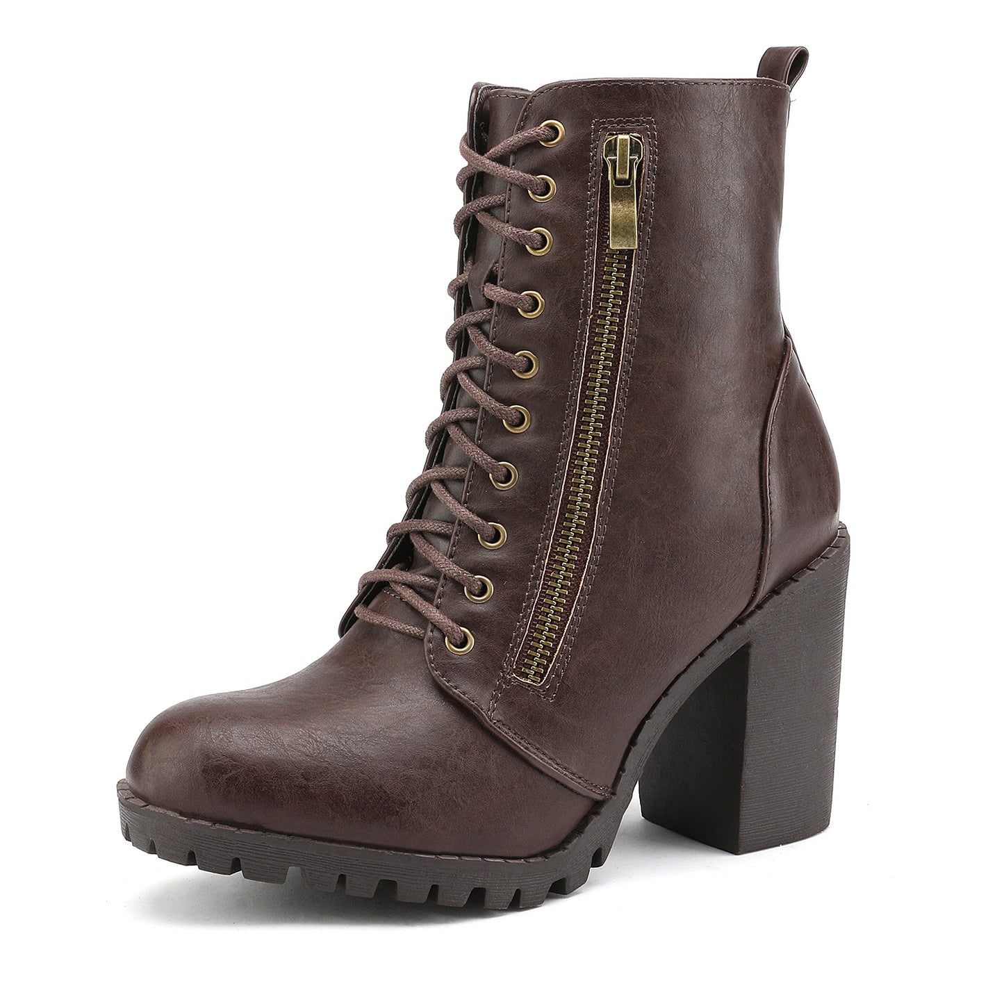 Women's Stylish Fashion Comfortable Chunky Heel Ankle Booties