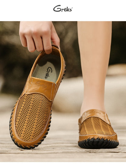 Men's Loafers & Flats - Breathable Mesh Slip-On for Outdoor & Travel 949029