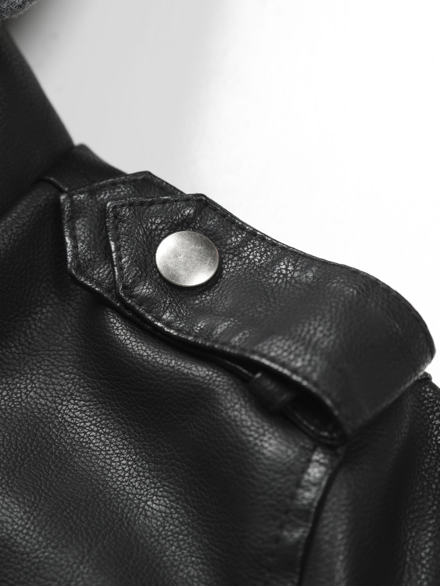 Women's Vintage-Style PU Leather Jacket - High Quality, Windproof, Tear- with Detachable Hood Casual Outdoor Riding Jacket