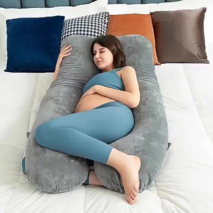 New Popular U-shaped Pregnant Woman Pillow Waist Protection Pillow Core Side Sleeping Pillow Detachable Washable Nursing Pillow