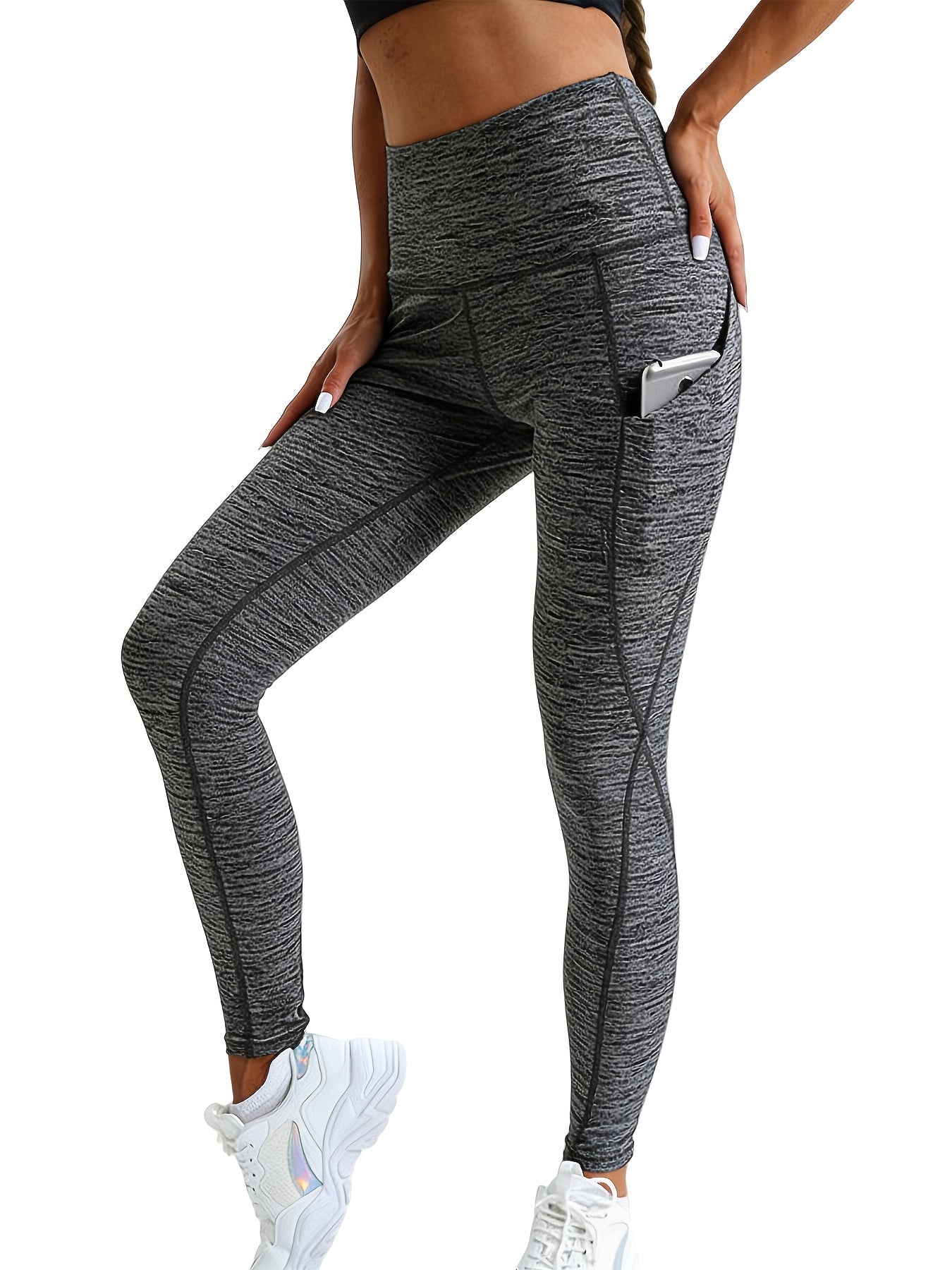 4-Pack Women'S High Waist Leggings - Ultra Soft Yoga Pants for Fitness And Everyday | Medium Stretch, All-Season | Black/Gray/Purple/Burgundy