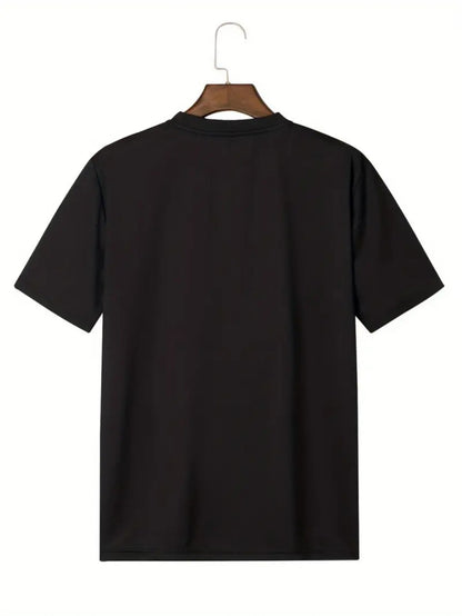 Men's Graphic T-Shirt - Round Neck Short Sleeve Travel Style