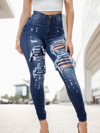 Tight Jeans with a High Waist And High Stretch, Perfect for Casual Wear And Daily Use, Designed for Women