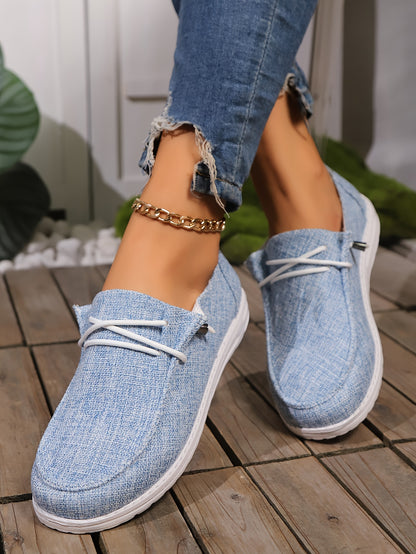 Comfortable Loafers - Super Lightweight, Breathable, Soft Sole, Round Toe, EVA Outsole, Women's Casual Everyday Shoes - All Seasons, Solid Colors, No Prints, Low-cut Flat Walking Shoes, Women Shoes, Sneakers