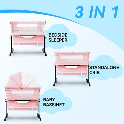 Baby Bassinet - Portable Foldable Bedside Cradle