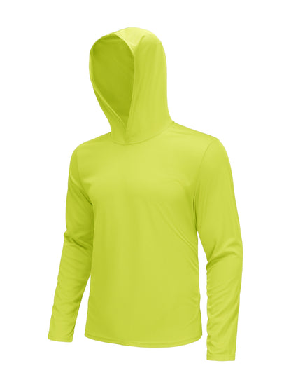 6-Pc Men'S Long-Sleeve Solid Color Hooded Comfort T-Shirt, Made of Soft And Breathable Fabric, Plus Size