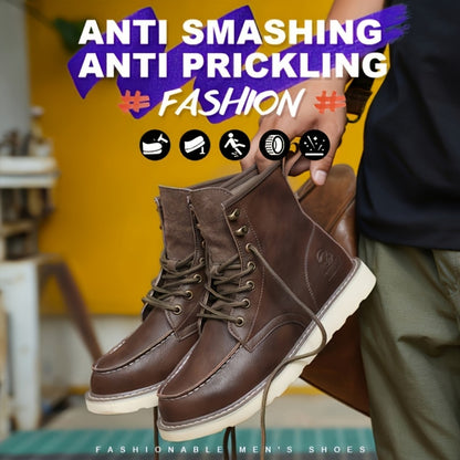 Men's Work & Safety Boots - Puncture Resistant & Non-Slip Sole 061221