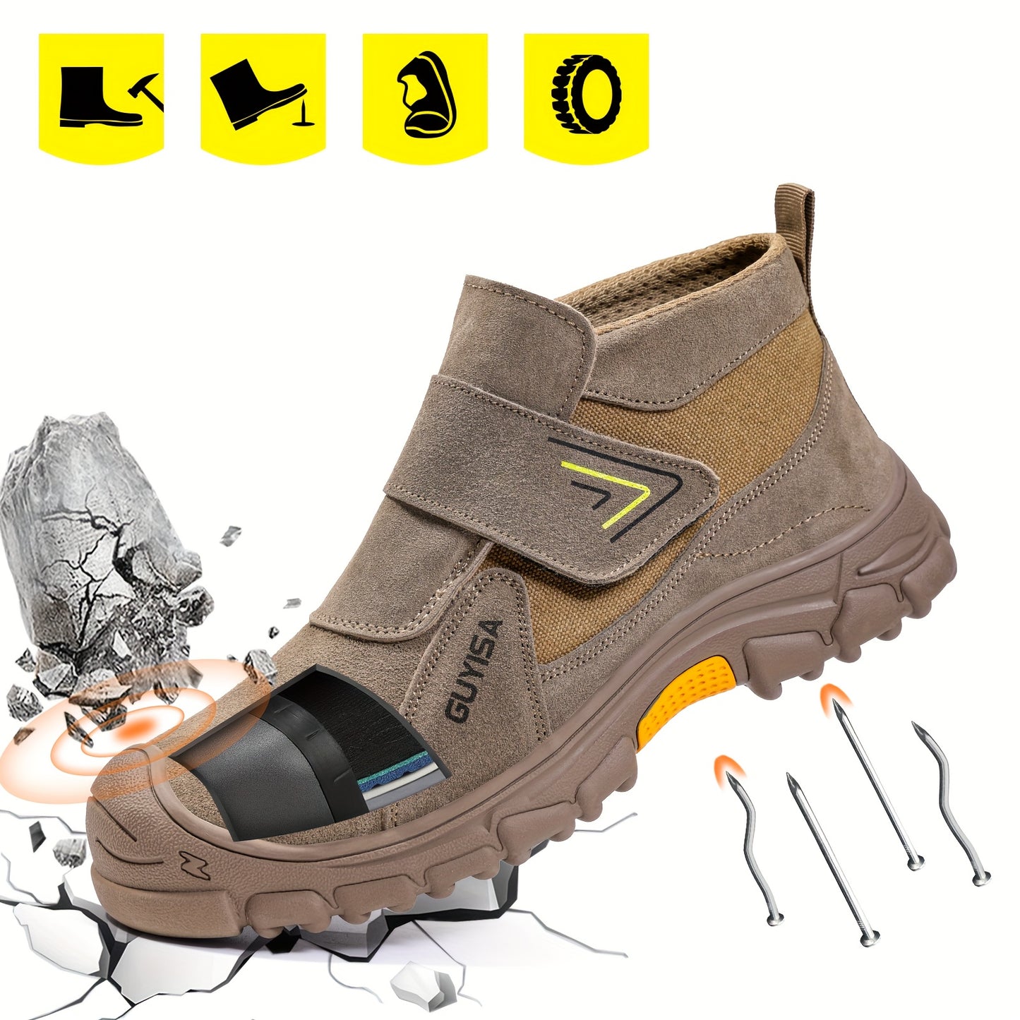 Gender-Neutral Year-Round Breathable Footwear - Lightweight Non-Slip TPU Sole, Durable Fabric Build, Lace-Up Low-Top Style for Industrial, Outdoor & Casual Activities - Comfortable, Long-Lasting & Stylish