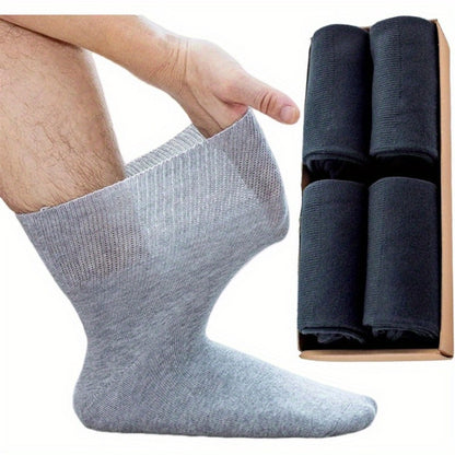 Men's Wide-Tube Socks - 4-Pair Pack - Loose-fit wide-tube design with arch support