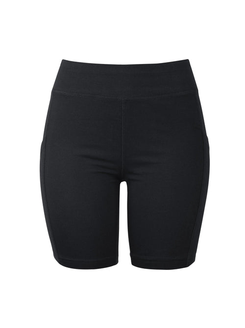 LADIES COTTON 15 INCH OUTSEAM SHORTS WITH POCKETS