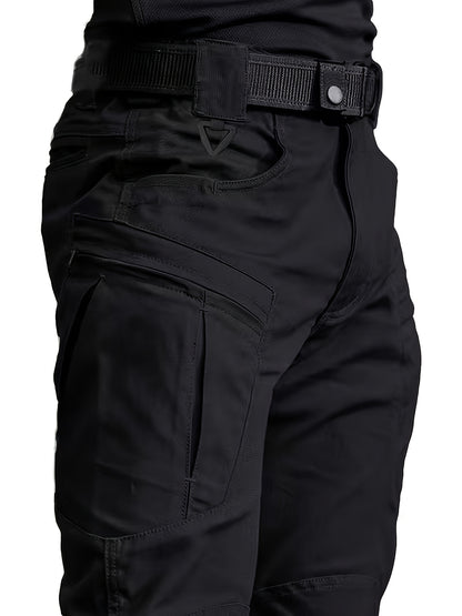 Men'S Tactical Cargo Pants with Multi-Pocket Design (Includes A Belt) - Durable Quick-Dry Outdoor Hiking, Camping, Workwear And Travel Pants - Straight-Leg Regular Fit Casual Tactical Gear, Camping Essentials, Breathable Material, Adventure