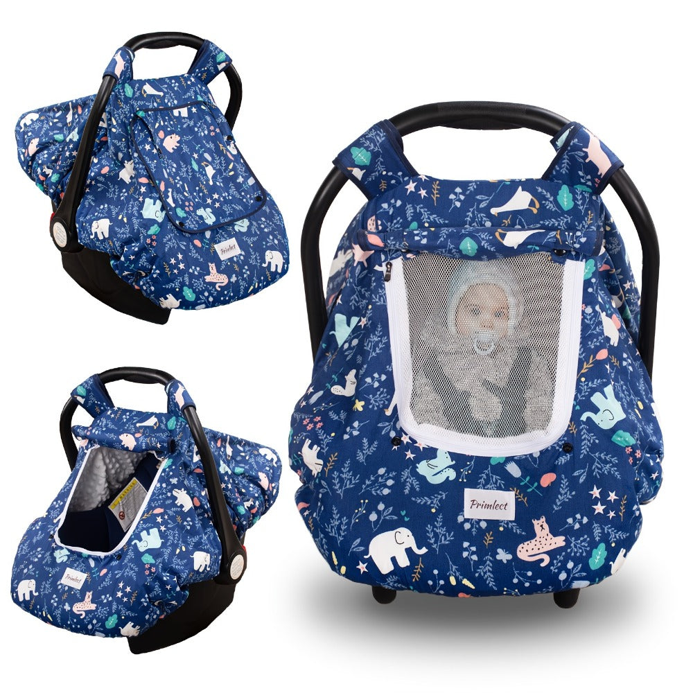Baby Car Seat Cover - Beavtaens Minky Carseat Sover