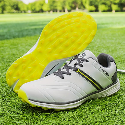 Professional Men'S Golf Shoes, Comfortable Golf Training Sneakers For All Seasons Outdoor
