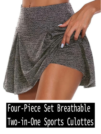 Women's Black+Red+Gray+Blue Shorts - product view 9