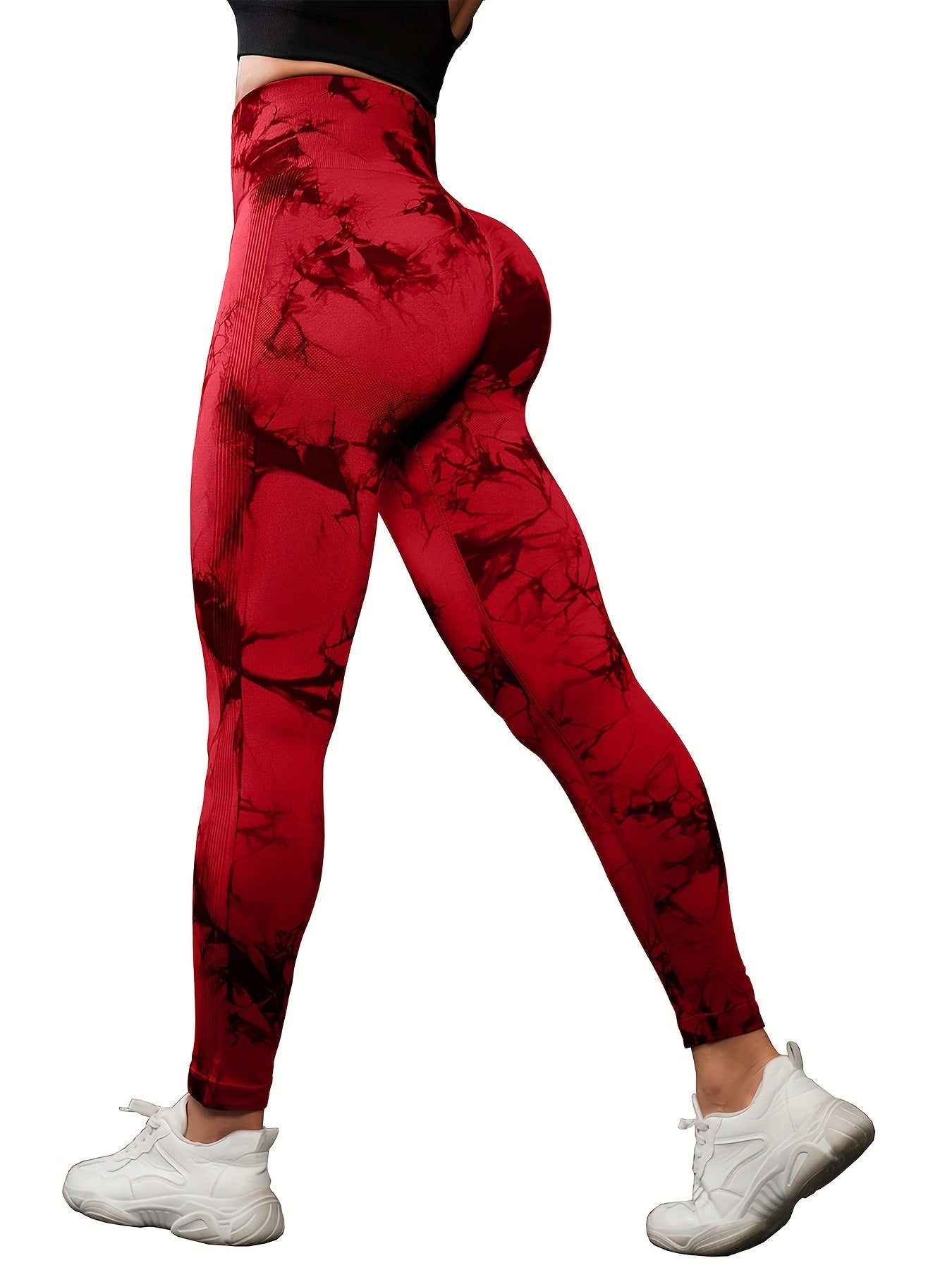 3-Pack Tie-Dye Seamless High Waistband Sweat Pants