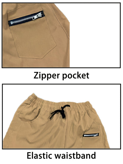 Set of 3 Men'S Relaxed Fit Work Trousers, Casual Cargo Style, Airy And Comfortable Loose Straight Leg Pants Featuring Various Pockets Suitable for All Seasons - Casual Outdoor Trousers Ideal for Hiking And Fishing
