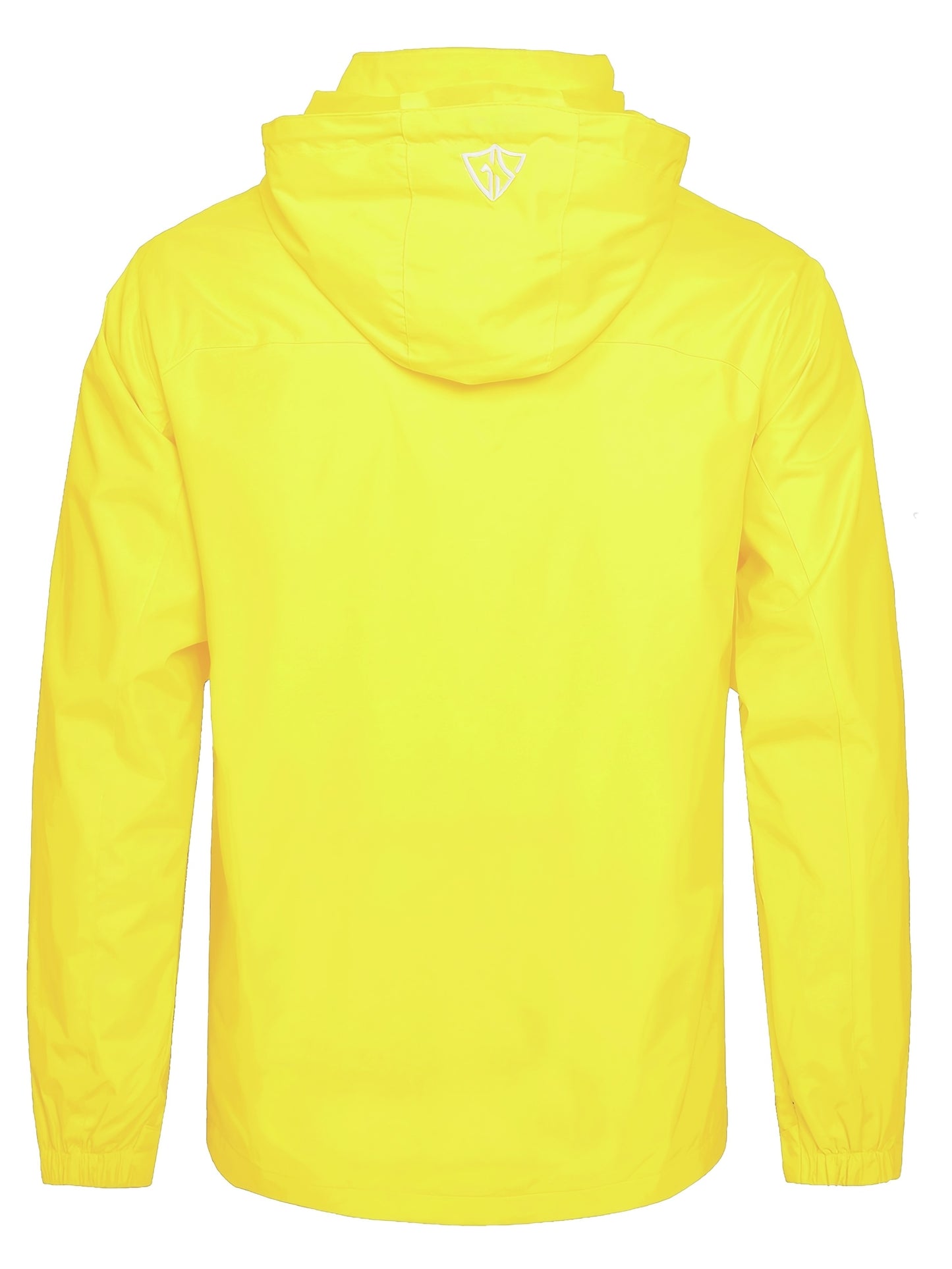 Men'S Rain Jacket Waterproof with Zipped Pockets Windproof Rain Jacket with Hooded