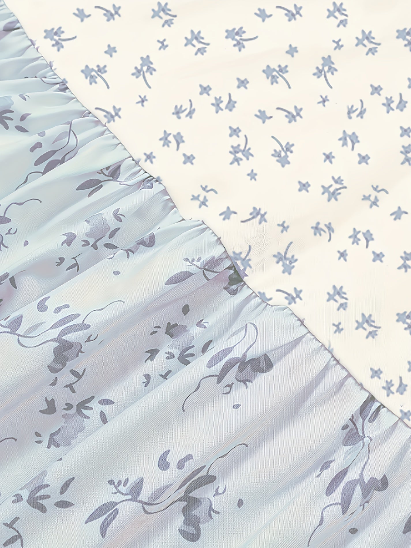 Women's Blue+Pink Floral Printed Dress - product view 15
