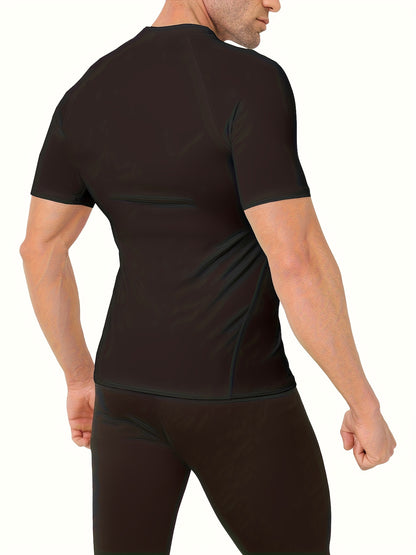 5 Pack Compression Shirts Men Short Sleeve Rash Guard Base Layer Athletic Undershirt Gear Workout T-Shirt, 2026, Valentine'S Day, Gifts