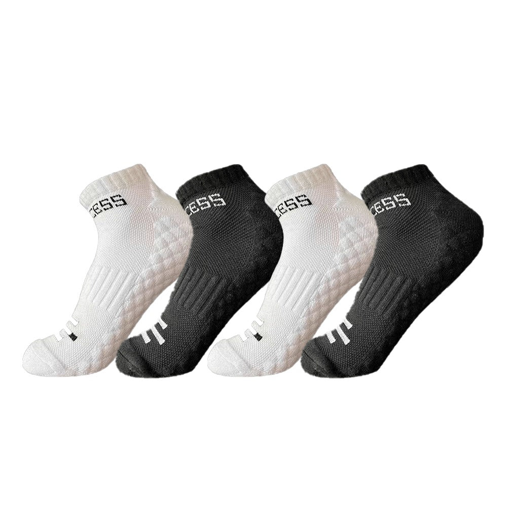 Men's Athletic Ankle Socks - 4-Pair Pack