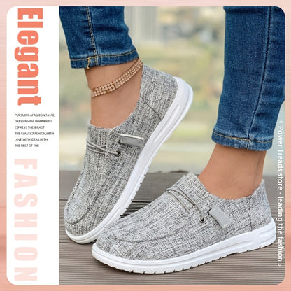 Women's Spring/Fall Slip-On Shoes Low-Top Flat Elastic Lace-Up Strap Shoes Stylish Casual Everyday Loafers The Perfect Gift for Mom Or Wife Shipped From Local Warehouse On Women's Shoes, Women Shoes