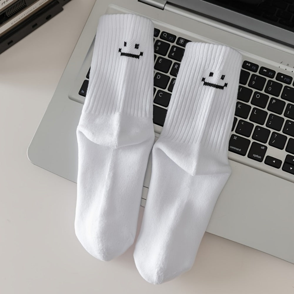 Men's Cute Print Crew Socks - 6-Pair Pack