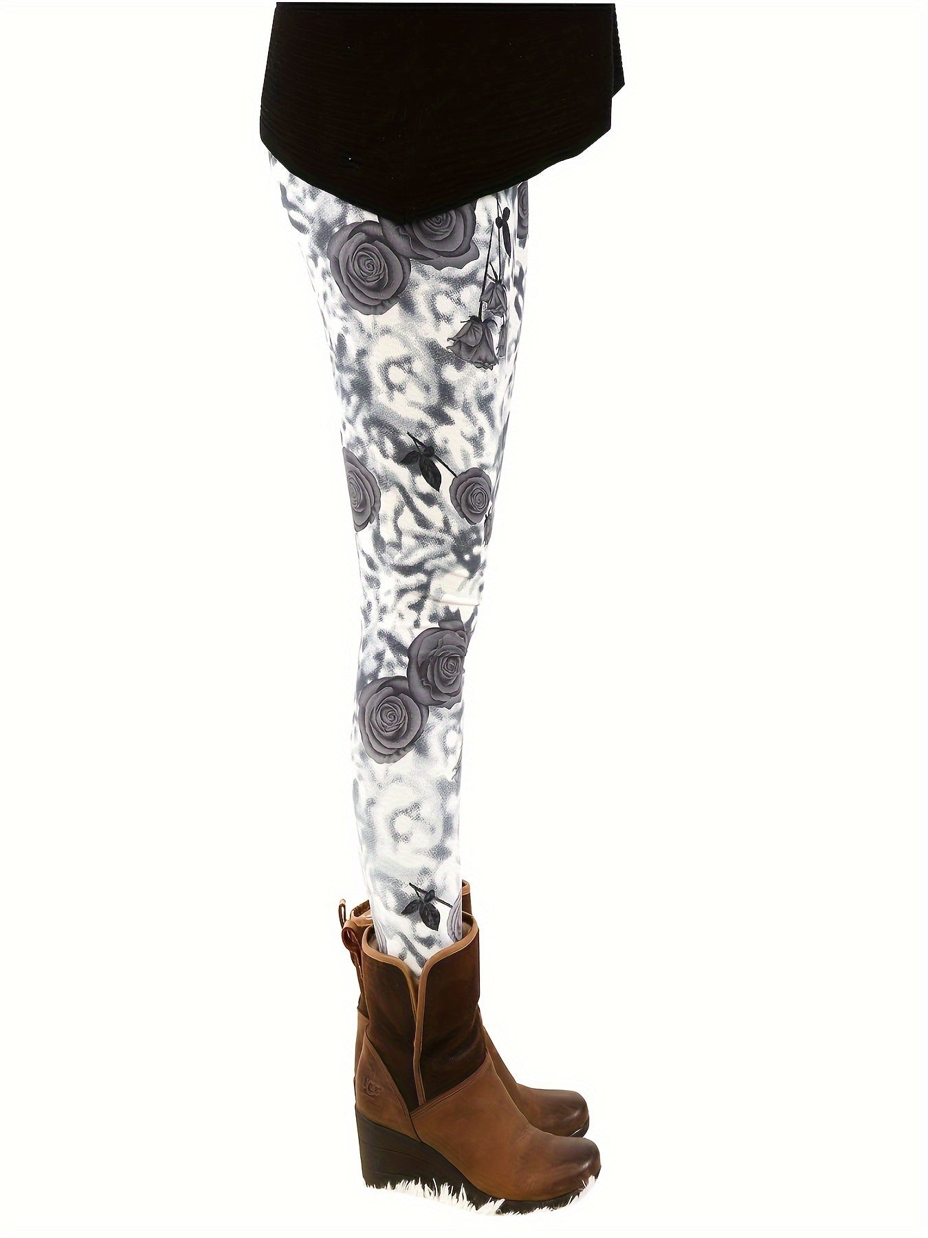 Leggings for Women Tie-Dye & Printed Fashion Leggings Regular/ One Size