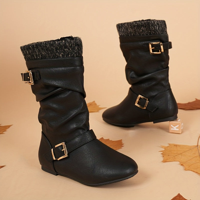 DREAM PAIRS KIDS Fashion Comfortable faux fur Lined Knee High Winter Riding Boots (Toddler/Little Kid/Big Kid)