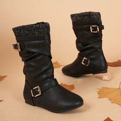 DREAM PAIRS KIDS Fashion Comfortable faux fur Lined Knee High Winter Riding Boots (Toddler/Little Kid/Big Kid)