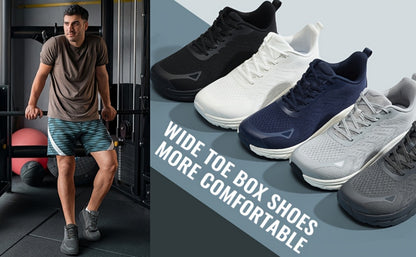 Men's Sneakers - Non-Slip Sole & Breathable Comfort