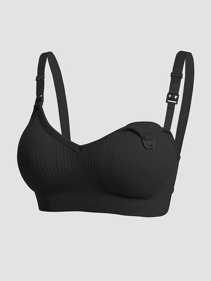 4pcs Sleep And Sports Dual Use Convenient Breastfeeding Anti Leakage Abdomen Control One Piece Seamless Fabric Suitable For Night Nursing Daily Sports