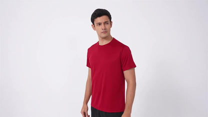 Men's Performance T-Shirt - Round Neck Short Sleeve Streetwear Style 498661