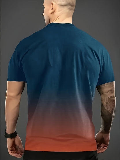 Men's Graphic Print T-Shirt - Crew Neck Short Sleeve 964517