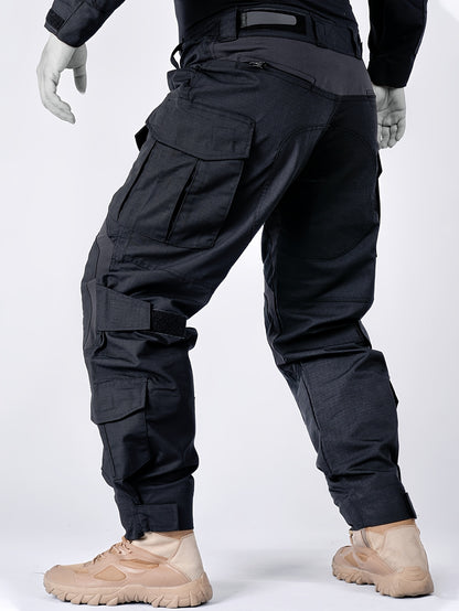 Men'S Tactical Pants with Knee Pads, Outdoor Cargo Work Pants Hunting Pants 10 Pockets (No Belt)