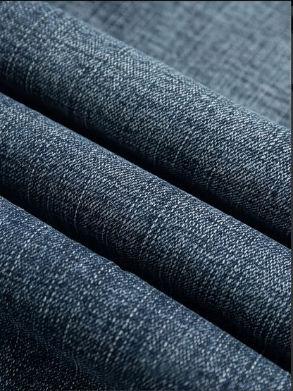 Men's Straight Leg Jeans - Classic Wash Clean Finish Streetwear 689061