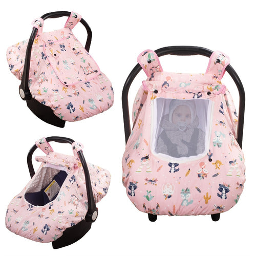 Baby Car Seat Cover - Beavtaens Minky Carseat Sover