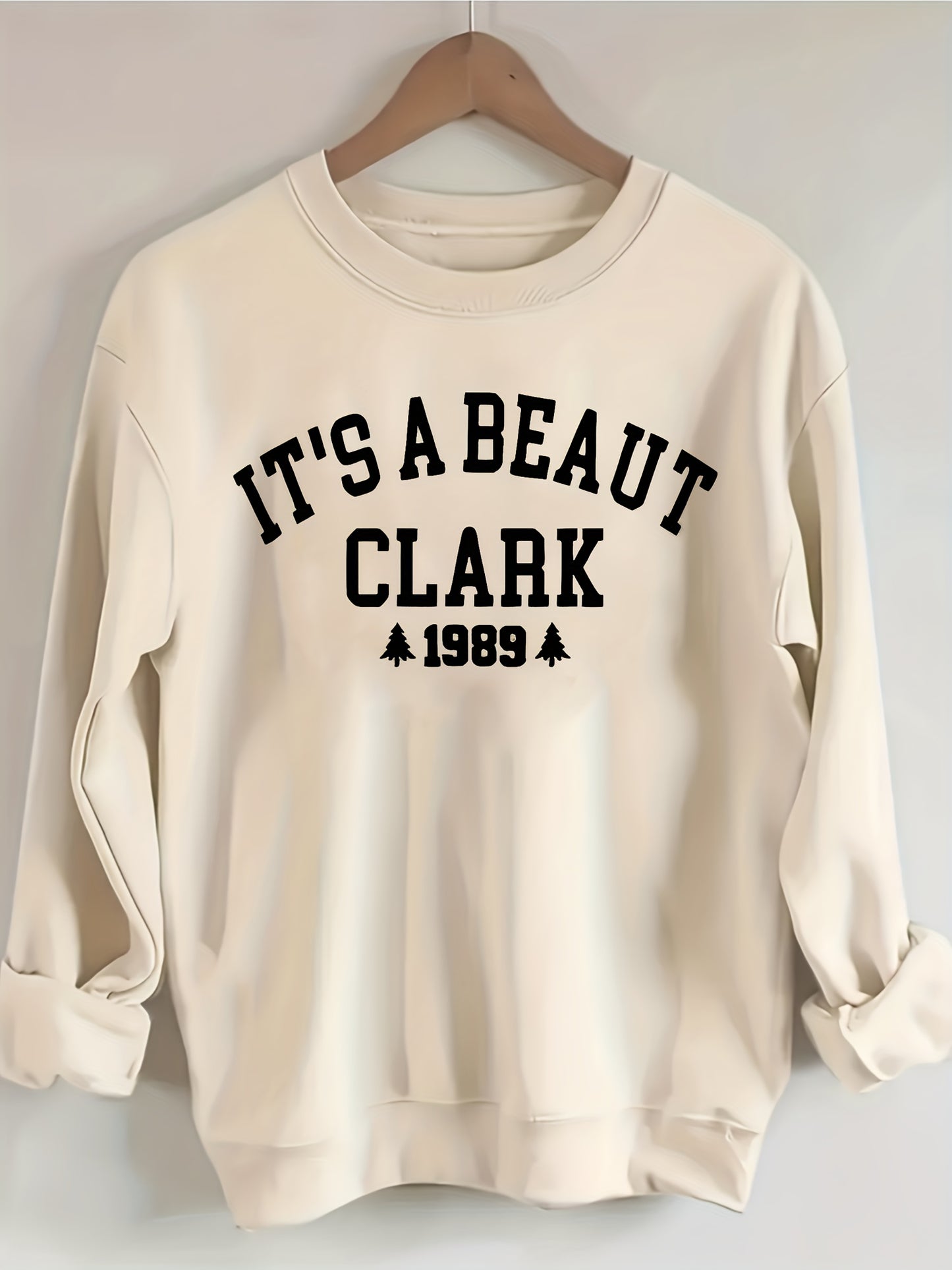 Letter Print Pullover Sweatshirt, Casual Long Sleeve Crew Neck Sweatshirt For Women'S Clothing