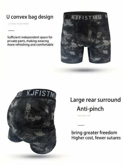 16pcs Random KJFISTMU Men'S Graffiti Letter Striped Printed Shorts - Comfortable Loose Shorts, Breathable, Soft, Elastic Waistband, Quick-Drying - Suitable for Daily Wear And Sports, All-Season Wear