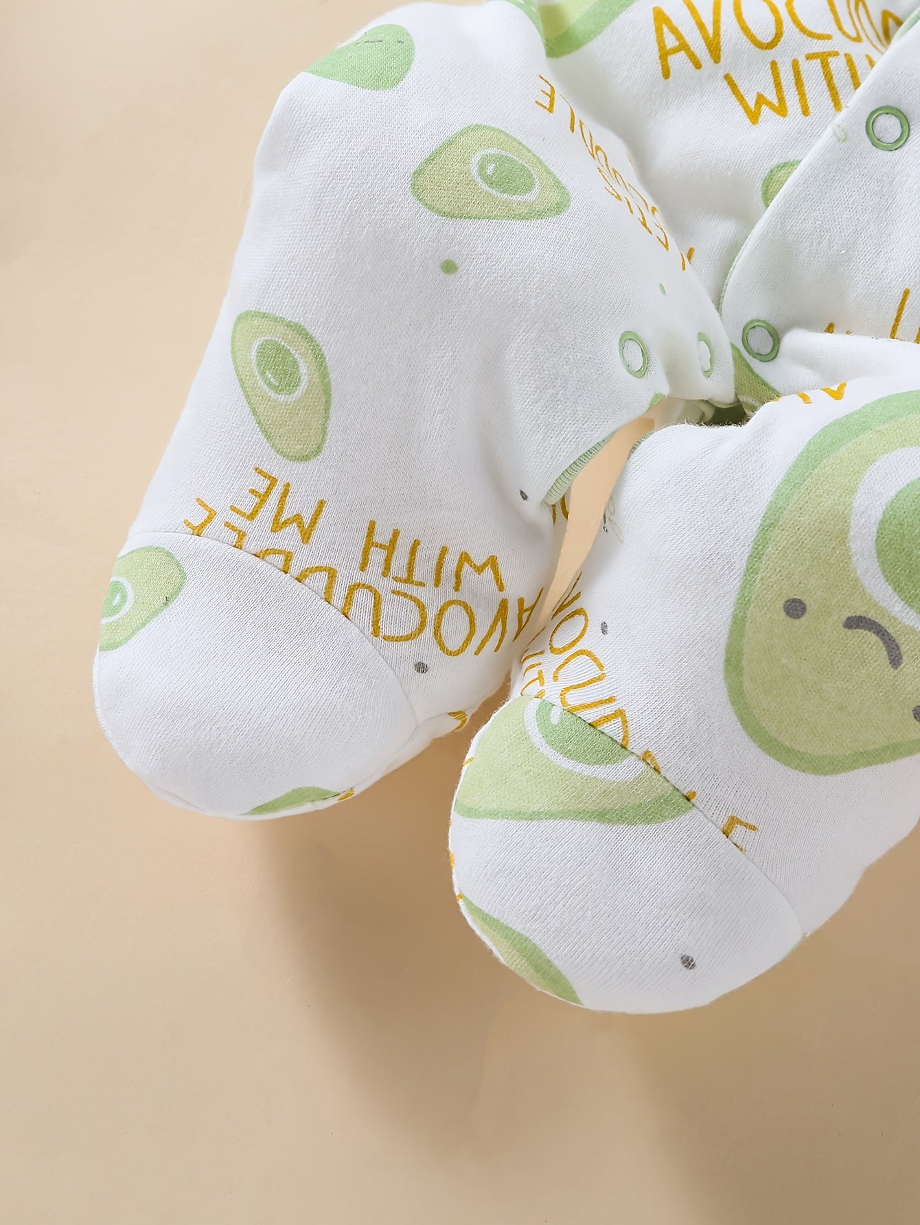 8pcs & Unisex Outfit Suit - Soft Avocado Print Romper, Matching Hat, Bib, Pants, Coat & More | - Clothing (Machine Washable) | 8pcs for 8pcs Set, Perfect for Outdoor