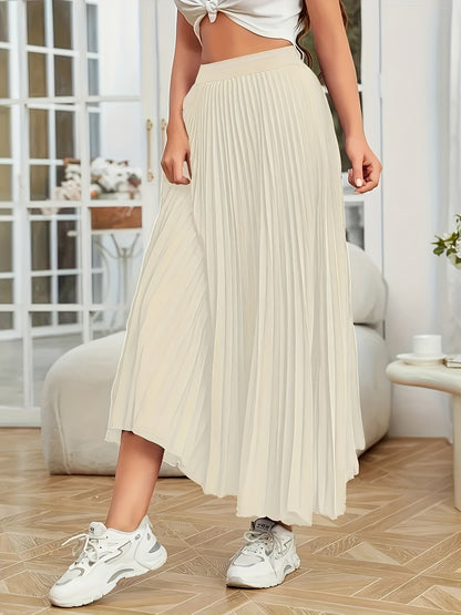 3pcs Women'S Pleated Skirt Set - Stylish And Versatile Outfit for Work, Parties, Or Casual Wear, Elastic Waistband, Perfect for Everyday Fashion Or Special Occasions