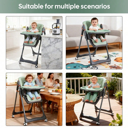 Baby High Chair - Foldable Adjustable Cochildor 3-in-1