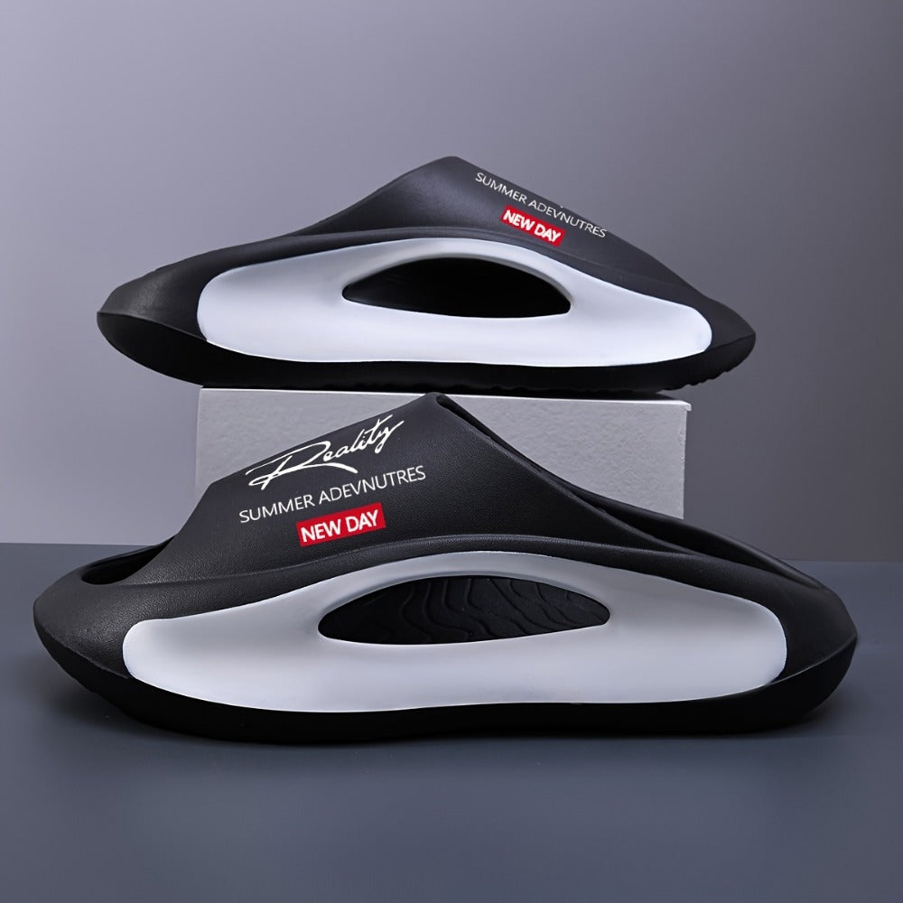 Men's Slides - Thick Sole & Open-Toe Comfort 473317