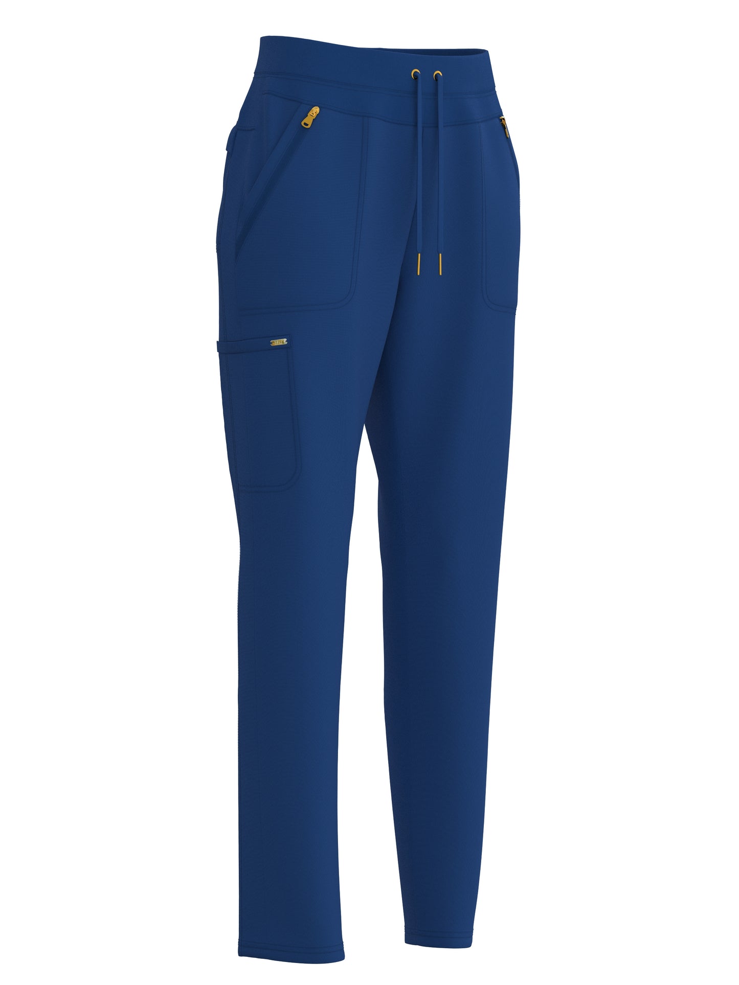 PandaFlex modern neck in Four-Way Stretch Fashion Scrubs Set V-Neck Short Sleeve Scrub Top & Straight Leg Cargo Pants for Nurses with zipper pockets 3372