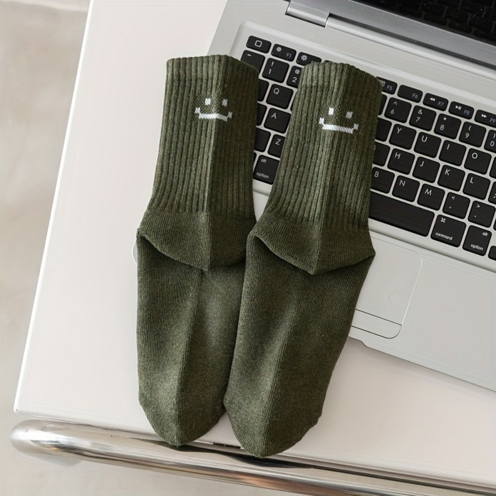 Men's Cute Print Crew Socks - 6-Pair Pack