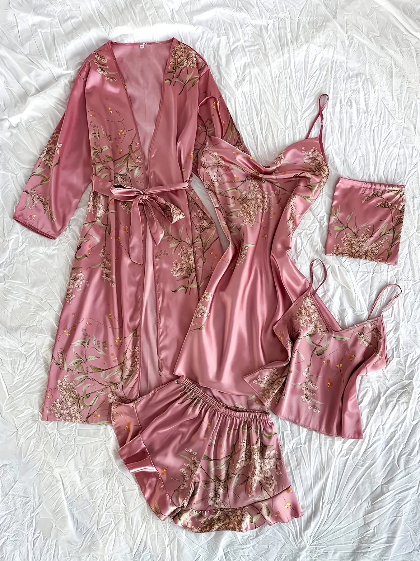 V-Neck Camisole Sleepwear, Stylish Printed Camisole Gowns, Cozy And Relaxed Women'S Sleepwear, Nightgowns, And Nightdress Collections. Long-Sleeve Robe, High-Neck Camisole Skirt, Backless V-Neck Top, And Pleated Shorts Are Casual And Adaptable