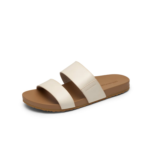 Women's Open Toe Slides Sandals Comfortable Support Footbed Two Strap Slip-on Fashion Casual Beach Vacation Lightweight Flat Sandals Summer for Women