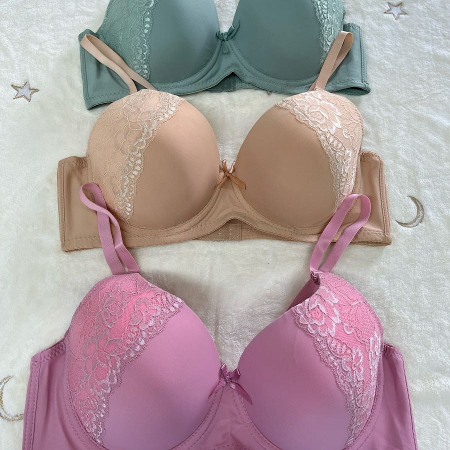 07 6Pack of Color 3Roe Button Bras B Cup and C Cup and D Cup and DD Cup