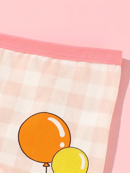 Random 12pcs/Pc Girls Boxers Underwear Cute Cartoon Pattern Elastic Comfortable Breathable Girls Panty