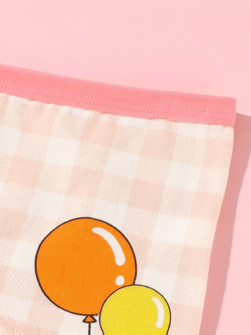 Random 12pcs/Pc Girls Boxers Underwear Cute Cartoon Pattern Elastic Comfortable Breathable Girls Panty